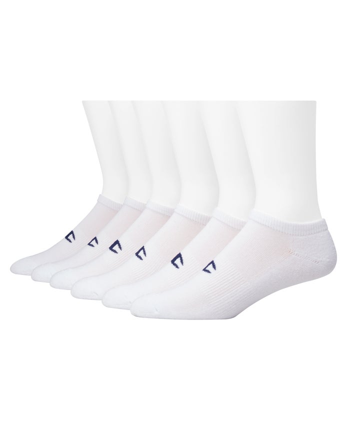 Champion Sokken Heren - Wit - No-Show Extended Sizes 6-Pairs ( 958314-QAS )